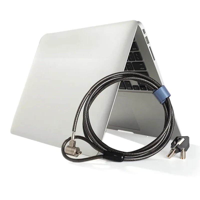 6x2.5mm 구멍 노트북 도난 방지 체인용 PC 노트북 케이블 잠금 장치 및 보안 케이블